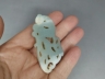 玉雕灵芝纹挂件