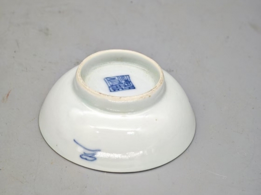 青花和合二仙小碟