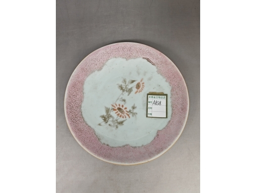 粉彩花卉盘
