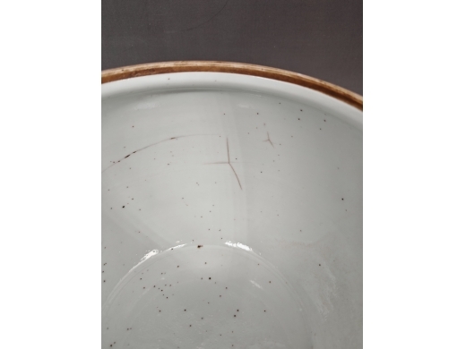瓷粉彩贴花花卉四系盖罐