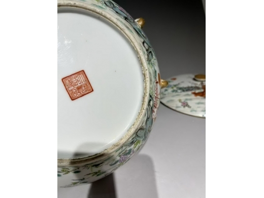 粉彩官上加官一品锅