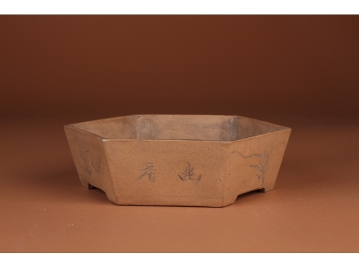 紫砂六方洗