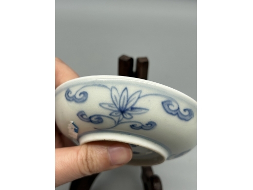 青花凤纹小碟