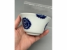 青花团菊纹茶盏