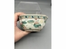 粉彩莲池鸳鸯四方倭角碗