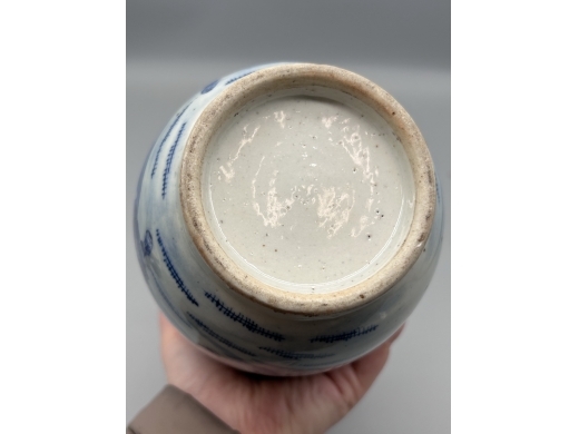 青花战长沙壮罐