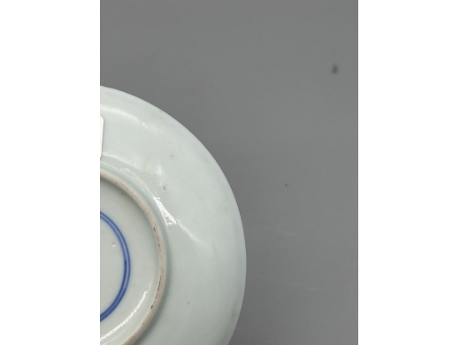青花吹箫引凤纹碟