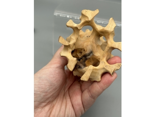 黄杨木整雕树根型花几